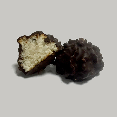 Chocolate-dipped coconut rochers